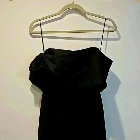 Dress the population black dress strapless gown - Picture 3 of 6